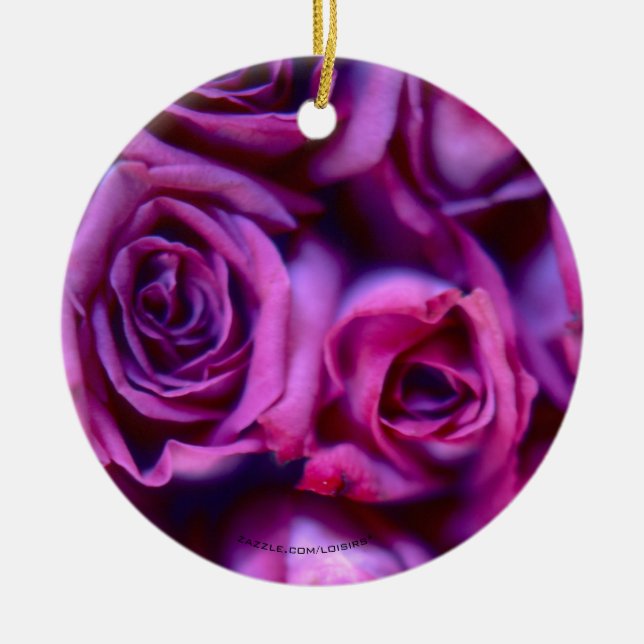 ornamento de cerámica para rosas (Frente)