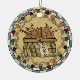 Ornamento de cerámica personalizado del navidad d