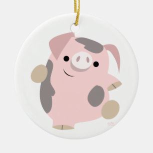 Ornamento de cerdo de baile de Personalizado lindo