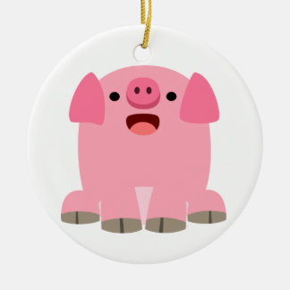 Ornamento de cerdo de Personalizado de enlace cort