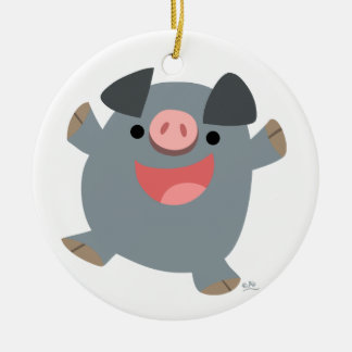 Ornamento de cerdo del Personalizado Cute Bouncy