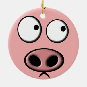 Ornamento de cerdo (doble cara)