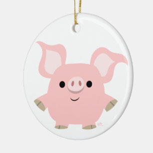 Ornamento de cerdo Personalizado corto
