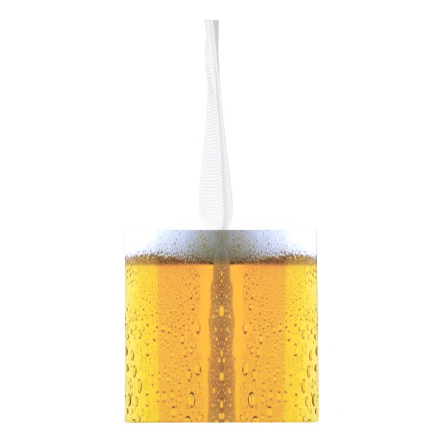 Ornamento de cerveza de espuma para Navidades (Reverso)