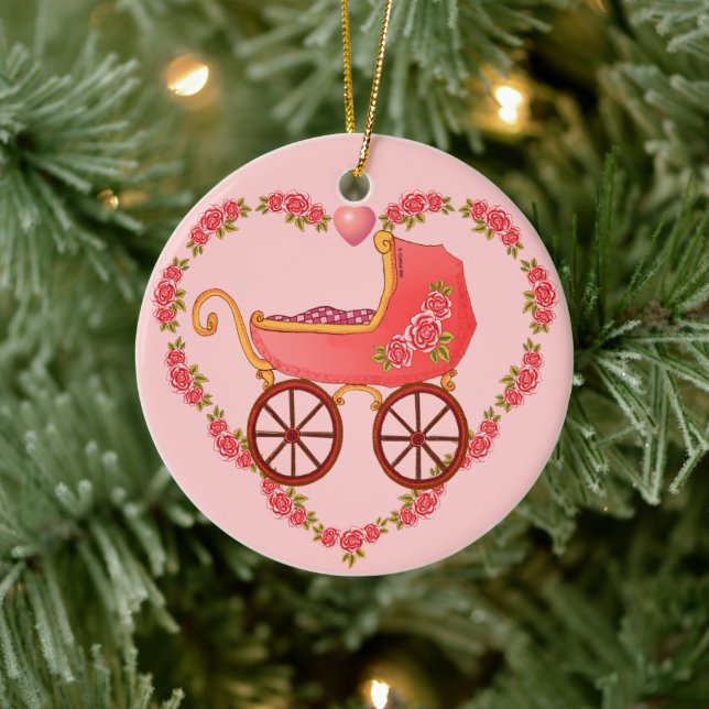 Ornamento de chica Baby Heart Buggy (Árbol)