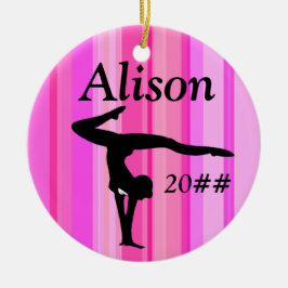 ORNAMENTO DE CHICA GIMNASIO PERSONALIZADO DE PINK 