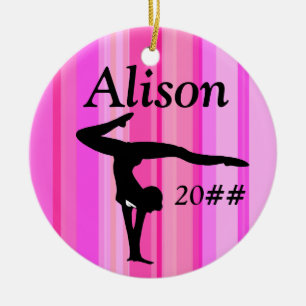 ORNAMENTO DE CHICA GIMNASIO PERSONALIZADO DE PINK
