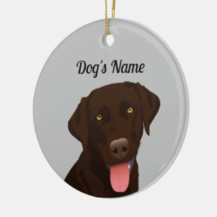 Ornamento de Chocolate Lab
