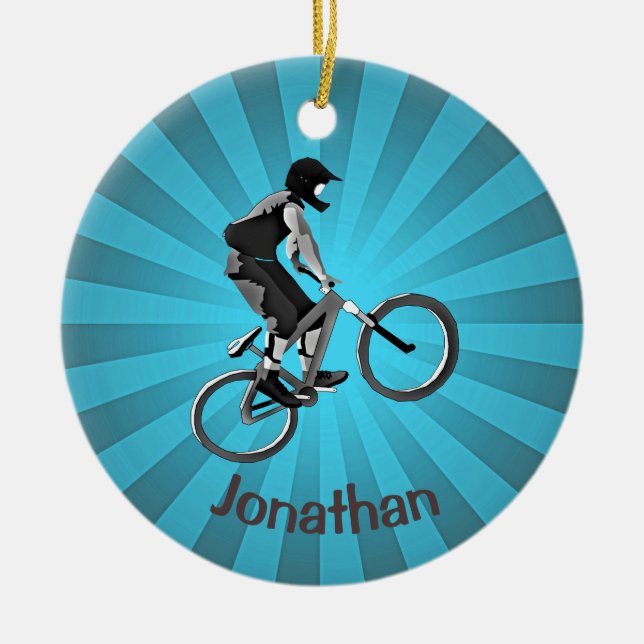 Ornamento de ciclismo personalizado (Frente)