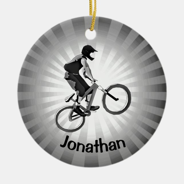 Ornamento de ciclismo personalizado (Frente)
