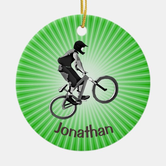 Ornamento de ciclismo personalizado (Frente)