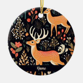 Ornamento de ciervo caprichoso personalizado