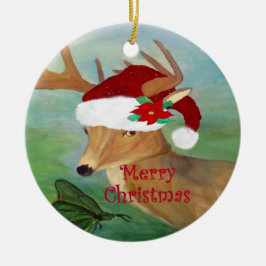 Ornamento de ciervos navideños de Santa Navidades
