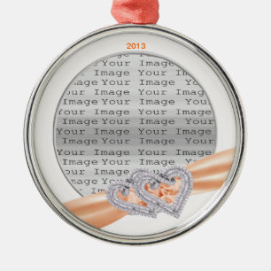 Ornamento de Cinta Tangerina Cardíaca personalizad