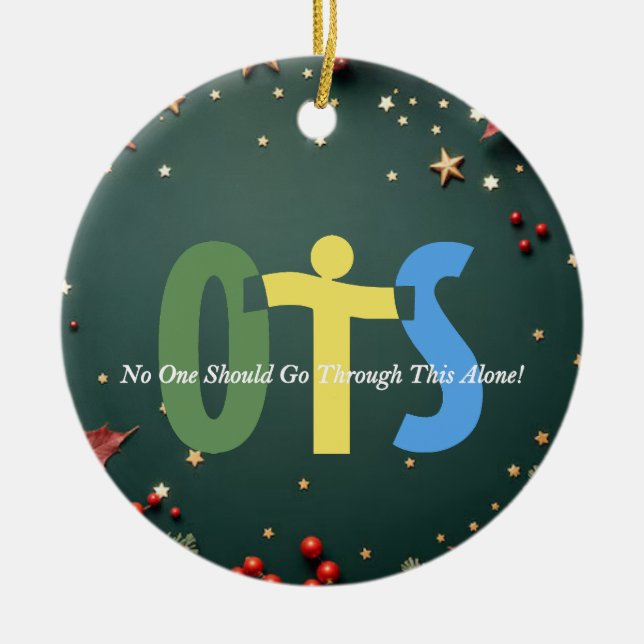 Ornamento de círculo cerámico (Frente)