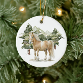 Ornamento de circulo cerámico - Caballo1