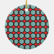 Ornamento de Círculo cerámico de Honeycomb
