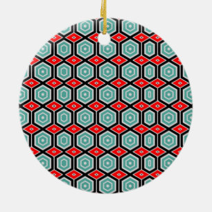 Ornamento de Círculo cerámico de Honeycomb
