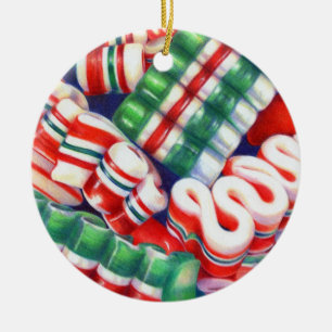 Ornamento de Círculo Cerámico RIBBON CANDY