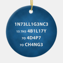 Ornamento de círculo de citas de inteligencia