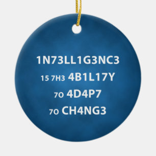 Ornamento de círculo de citas de inteligencia