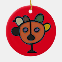 Ornamento de círculo de símbolo taína