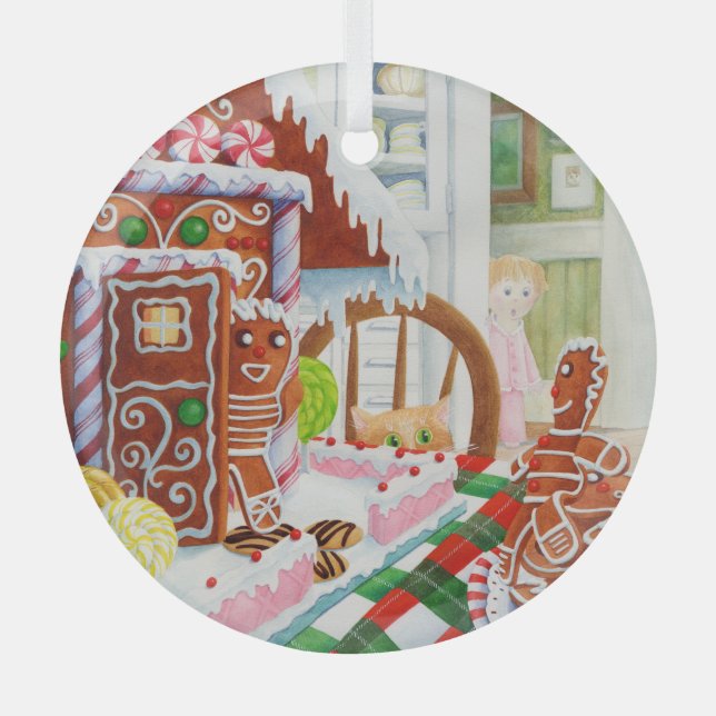 Ornamento de Círculo de Vidrio SORPRENDENTE GINGER (Anverso)