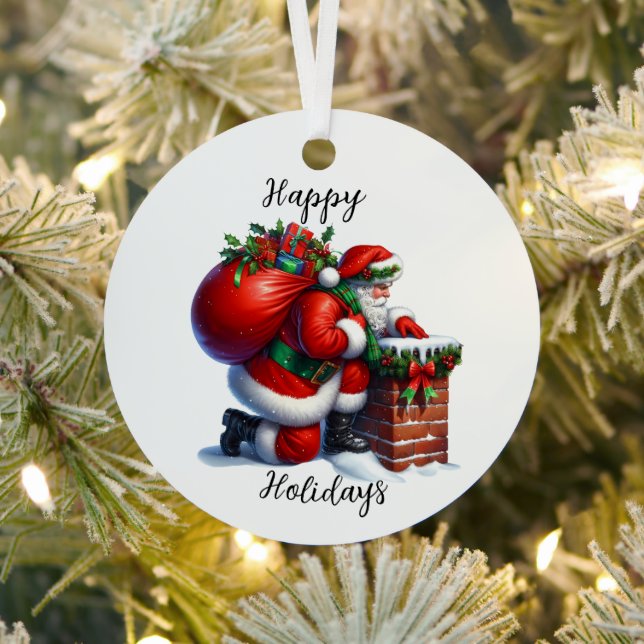 Ornamento de Círculo Metalizado de navidades (in situ)