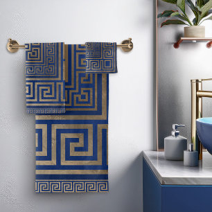 Ornamento de clave griega - Meander griego - oro e