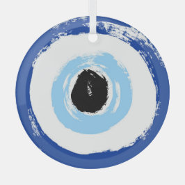 Ornamento De Colgar De Vidrio Redondo Imprimido D