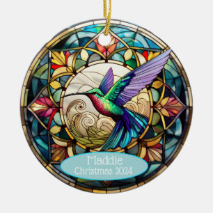 Ornamento de colibrí personalizado