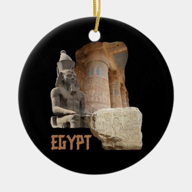 Ornamento de collage de fotos de EGIPTO (Frente)