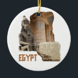 Ornamento de collage de fotos de EGIPTO<br><div class="desc">Fotografías tomadas en Egipto en 2010. Si lo desea,  personalizar agregando su propio texto o imagen al otro lado. Ver mi tienda para más artículos en Egipto.</div>