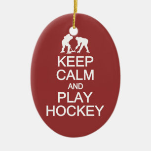 Ornamento de color del personalizado de hockey sob