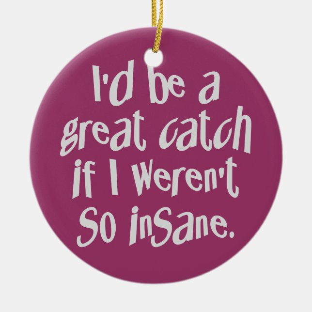 Ornamento de color demente personalizado (Frente)