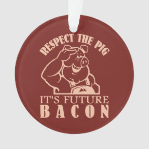 Ornamento de color PIG to BACON personalizado