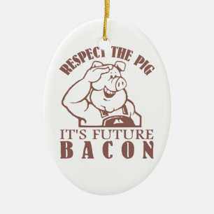 Ornamento de color PIG to BACON personalizado