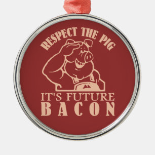 Ornamento de color PIG to BACON personalizado
