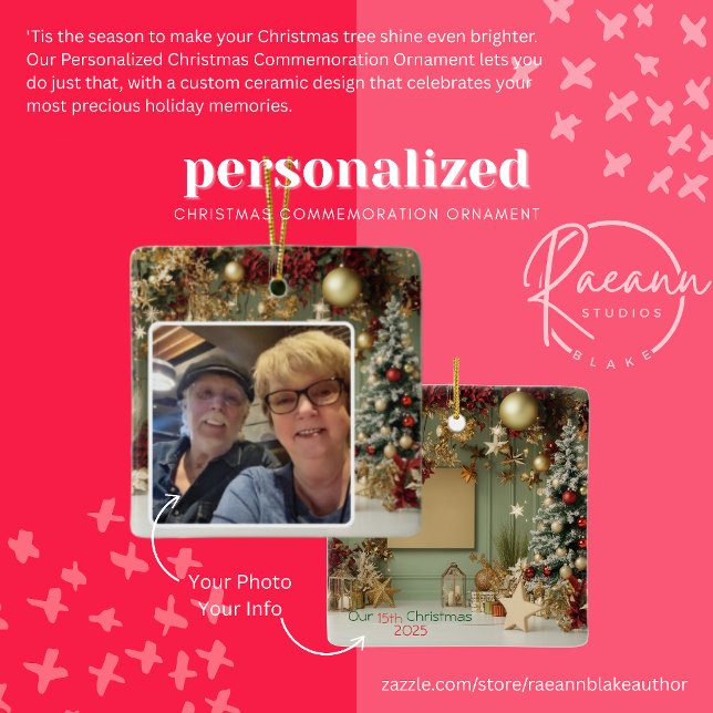 Ornamento de conmemoración de Navidades personaliz (Subido por el creador)