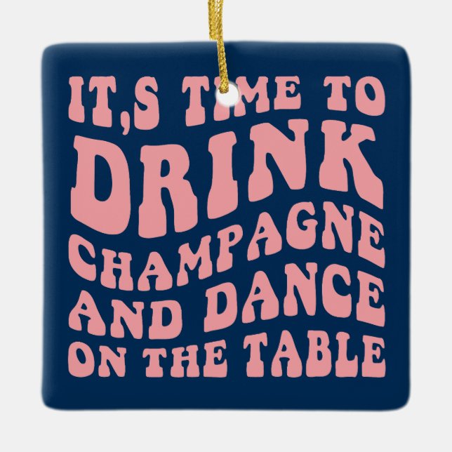 Ornamento de cookie de árbol de Navidad retro (Anverso)