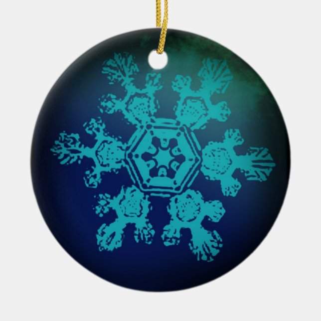 Ornamento de copo de nieve 2 (Frente)