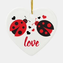 Ornamento de corazón de amor de Valentine