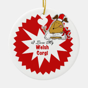 Ornamento de Corgi Keepsake galés personalizado