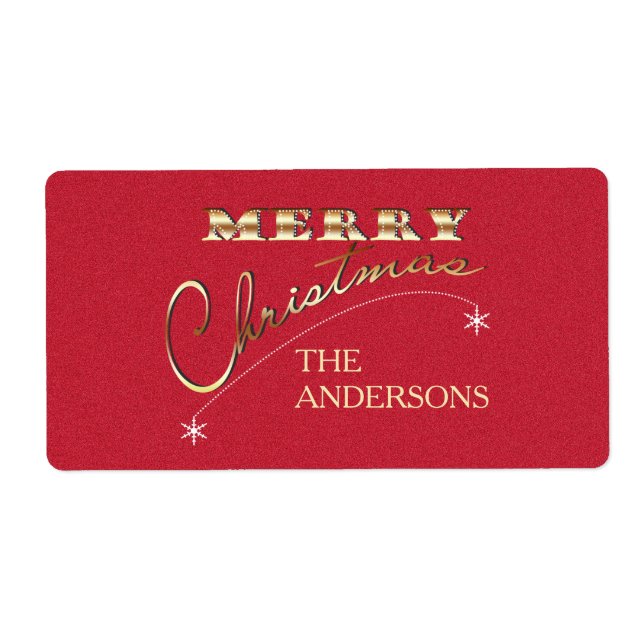 Ornamento de cosecha navideña - Etiqueta (Frente)