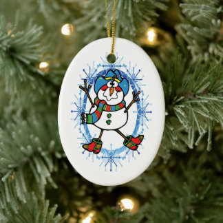 Ornamento de Cowboy Snowman