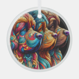 Ornamento de cristal de círculo de tres nuevas cab