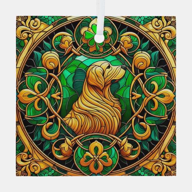 Ornamento de cristal de verano celta recuperador d (Reverso )