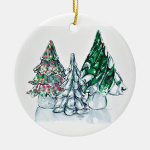 Ornamento de cristal del bosque