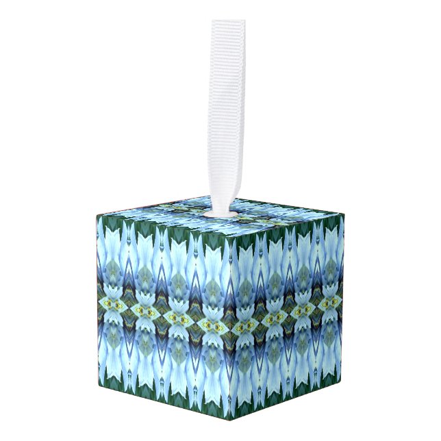 Ornamento de cubo decorativo de Edison (Anverso en perspectiva)