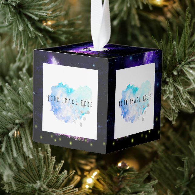 Ornamento de cubo mágico de vía láctea (Árbol)